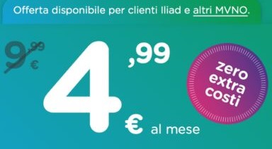 Arriva la super offerta da 50GB a 4,99 euro al mese