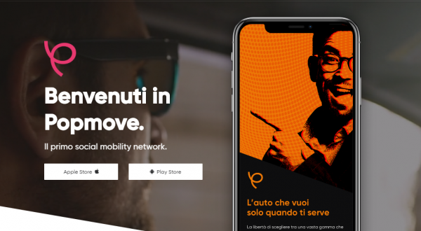 Popmove: Le automobili a disposizione per la condivisione si aprono con un’App