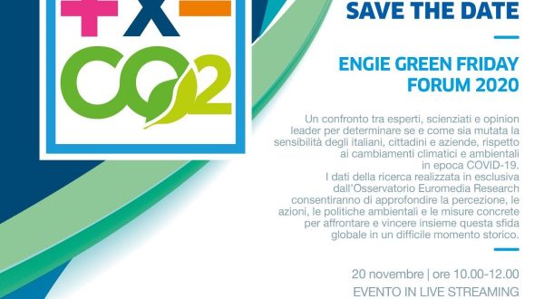 Il 20 novembre si terrà l’Engie Green Friday Forum2020