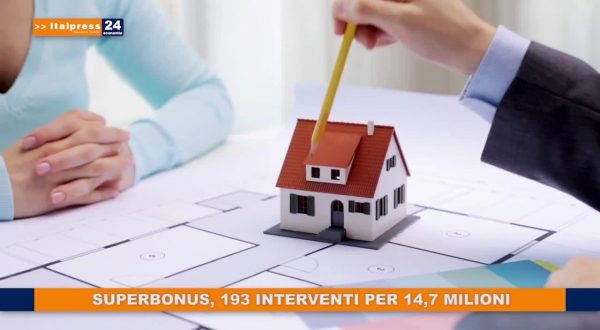 Superbonus, 193 interventi per 14,7 mln