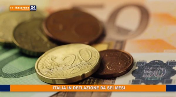 Italia in deflazione da sei mesi