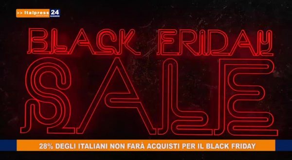 28% italiani non farà acquisti per il Black Friday