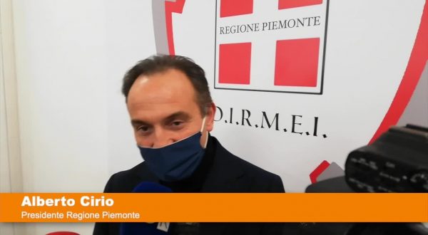 Piemonte, Cirio “Rt in calo, ora zona gialla”