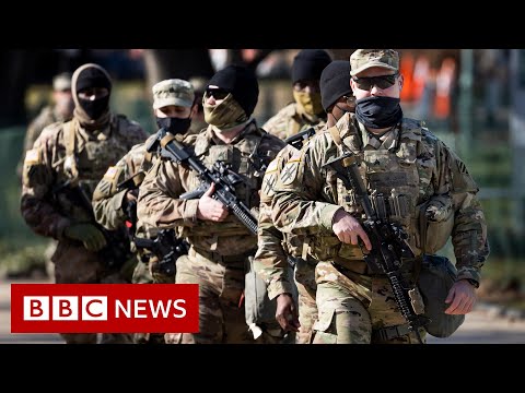 Tight security in Washington DC ahead of Biden inauguration – BBC News