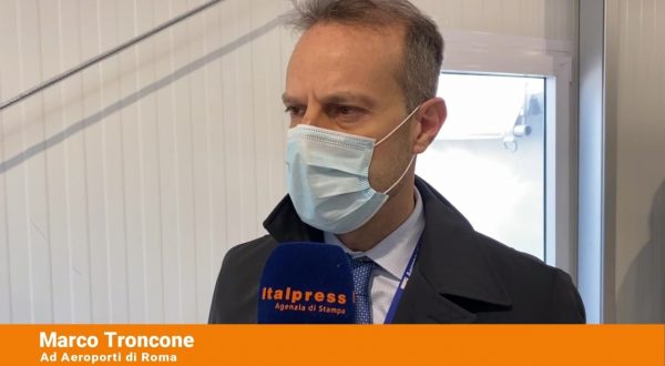 Covid, attivo il nuovo centro vaccinale all’aeroporto di Fiumicino