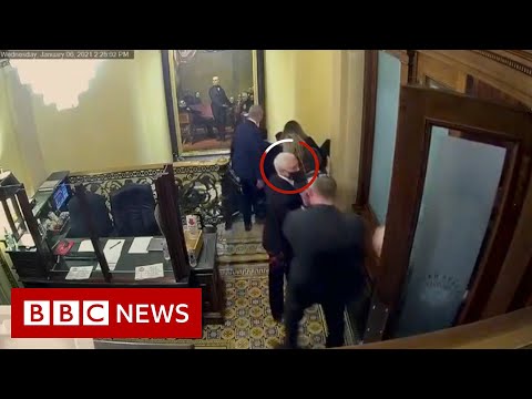 Capitol mob got close to Pence, Romney and Schumer, new footage shows – BBC News