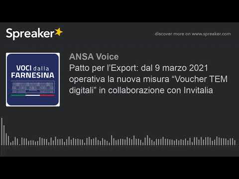 Patto per l’Export: dal 9 marzo 2021 operativa la nuova misura “Voucher TEM digitali” in collaborazi