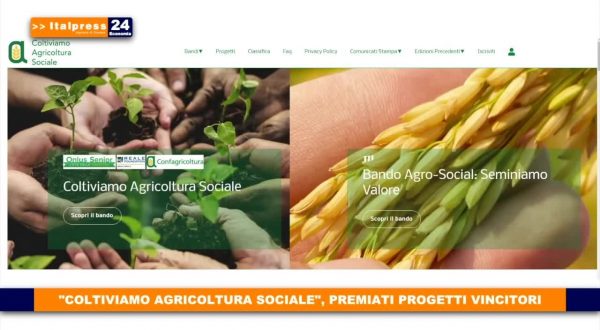 “Coltiviamo agricoltura sociale”, premiati progetti vincitori