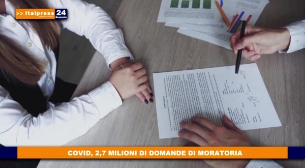 Covid, 2,7 mln di domande di moratoria