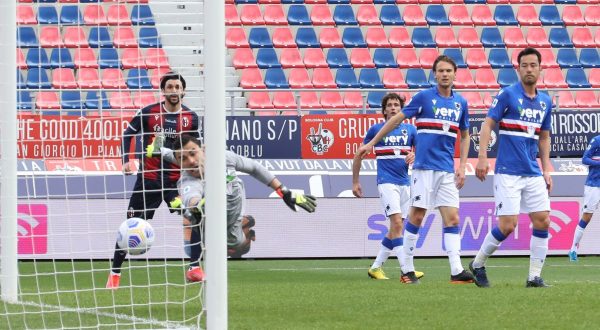 Bologna batte Sampdoria 3-1, altri tre passi verso la salvezza