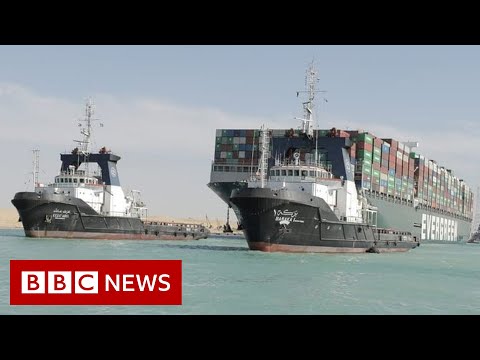 Suez Canal reopens after giant stranded ship is freed – BBC News