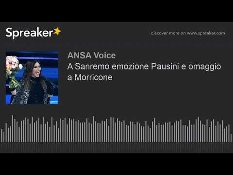 A Sanremo emozione Pausini e omaggio a Morricone