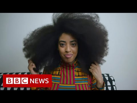 Largest female afro certified by Guinness World Records – BBC News