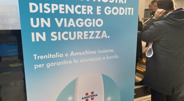 Amuchina a bordo dei treni regionali di Trenitalia