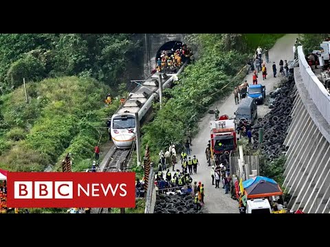 Dozens dead and hundreds trapped in Taiwan train disaster – BBC News