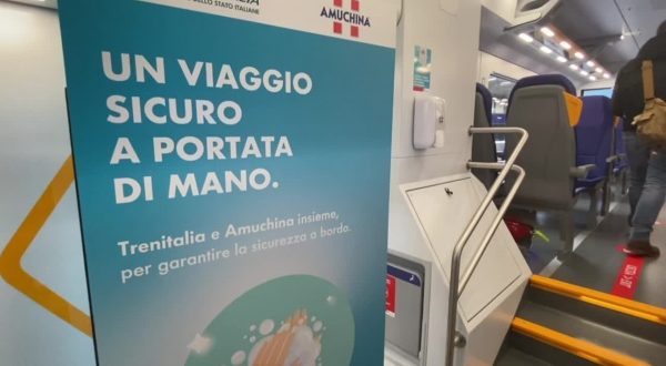 Amuchina a bordo dei treni regionali di Trenitalia