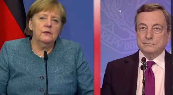 Draghi e Merkel “Affrontare insieme i problemi globali”