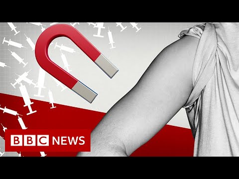 No, your Covid jab isn’t magnetic – BBC News