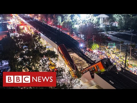 At least 24 dead after train plunges onto busy road in Mexico City – BBC News