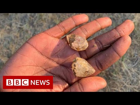 Hundreds of South Africans dig for ‘diamonds’ – BBC News