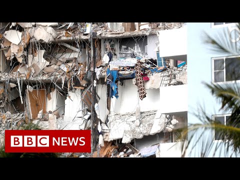 Number missing in Miami building collapse rises to 159  – BBC News