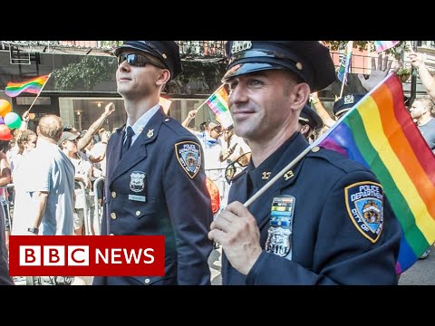 Why New York Pride parade has barred uniformed police officers – BBC News