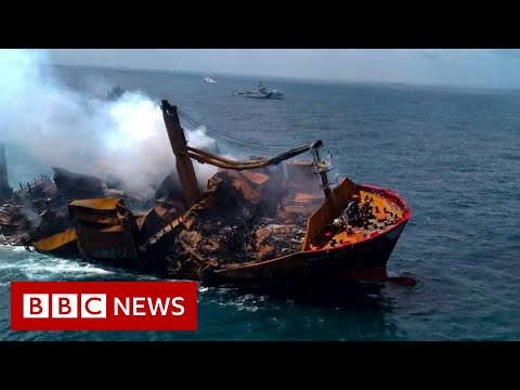 Chemical-filled X-Press Pearl ship threatens Sri Lankan marine life  – BBC News