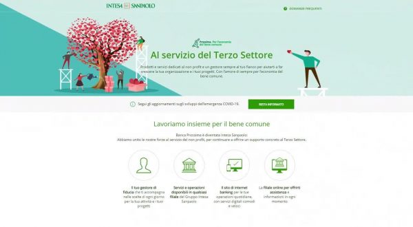 Terzo settore. “Noi ripartiamo”, il roadshow digitale di Intesa Sanpaolo