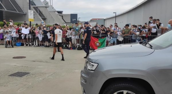 Tifosi in delirio per Cristiano Ronaldo