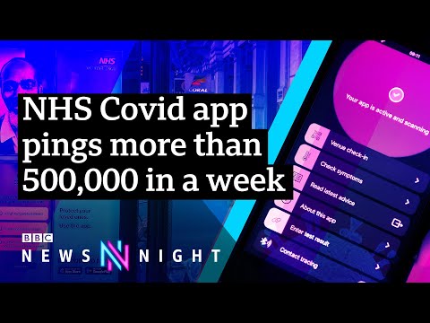 More than 500,000 NHS Covid app pings in a single week – BBC Newsnight