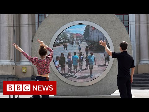 ‘Portal’ built between Lithuanian and Polish cities – BBC News