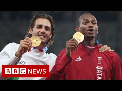 Olympics high jump gold medallist says why he shared podium – BBC News