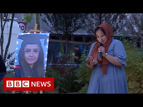 Sabina Nessa’s sister pays emotional tribute at vigil to murdered teacher – BBC News