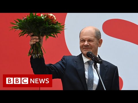 German centre-left claim narrow election victory – BBC News