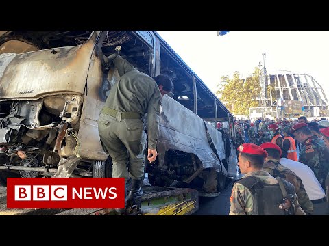 Deadly bomb blasts hit Syria military bus – BBC News