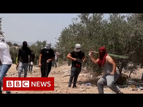 Palestinians and Israelis clash over hillside – BBC News