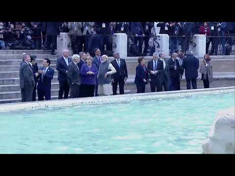 #G20RomeSummit, la passeggiata al centro storico