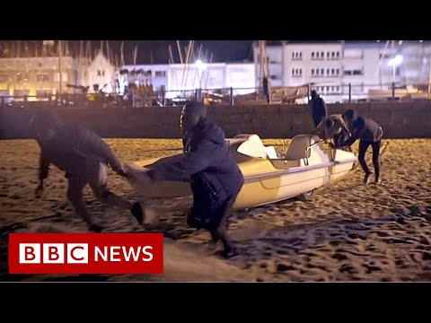 Risking death crossing the English Channel in a pedalo – BBC News