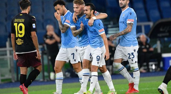 Immobile, Pedro e Luis Alberto, tris Lazio alla Salernitana