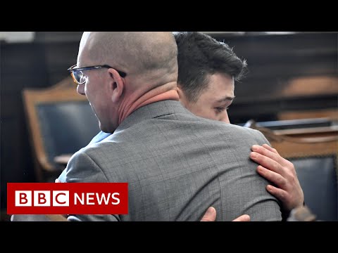 The moment Rittenhouse hears verdict – BBC News