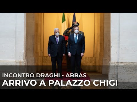 Il Presidente Draghi incontra il Presidente della Palestina Mahmoud Abbas