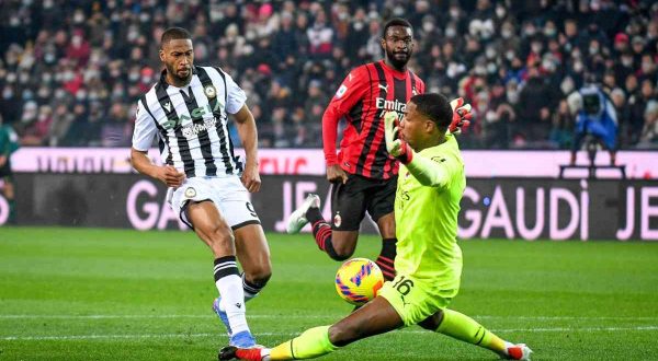 Ibra risponde a Beto, fra Udinese e Milan finisce 1-1