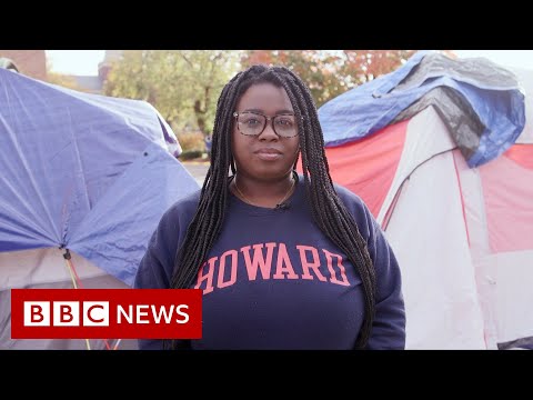 Why these Howard University students slept out in tents for weeks – BBC News