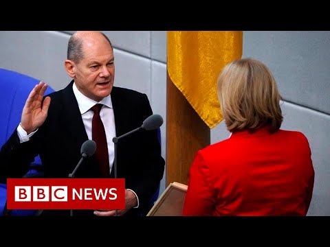 Germany’s Olaf Scholz takes over from Merkel as chancellor – BBC News