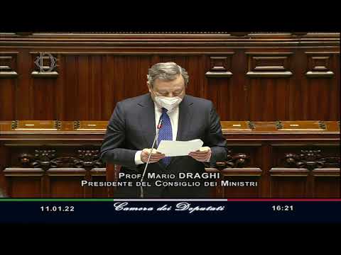 Commemorazione di David Sassoli, il Presidente Draghi interviene alla Camera