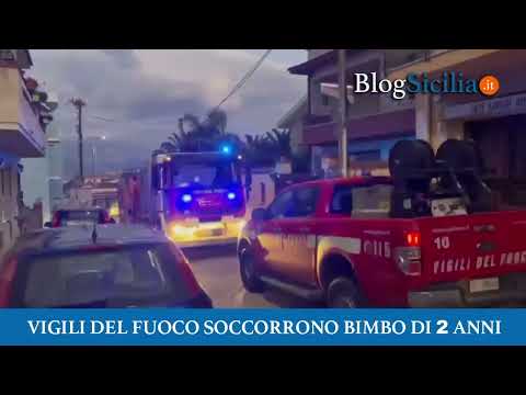 Vigili del fuoco soccorrono bimbo di 2 anni