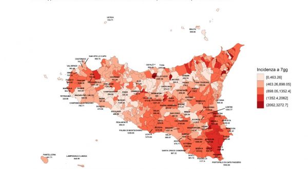 In Sicilia in calo ricoveri per Covid, scende anche l’incidenza