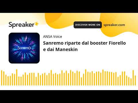 Sanremo riparte dal booster Fiorello e dai Maneskin