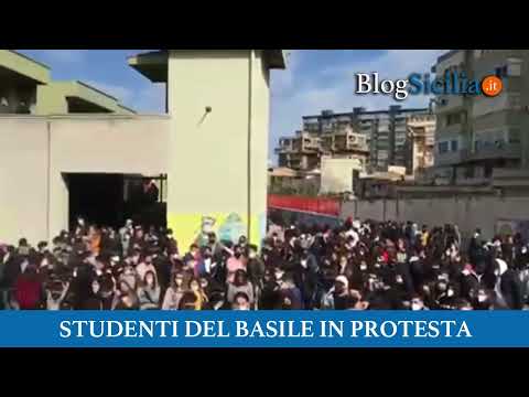 Studenti del Basile in protesta