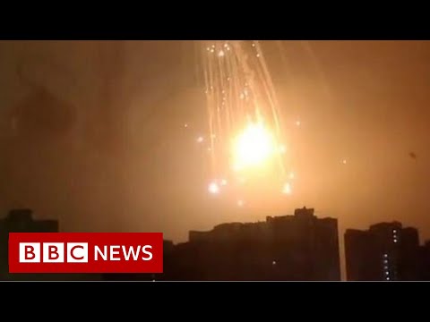 Huge explosion seen in sky over Ukraine’s capital Kyiv – BBC News